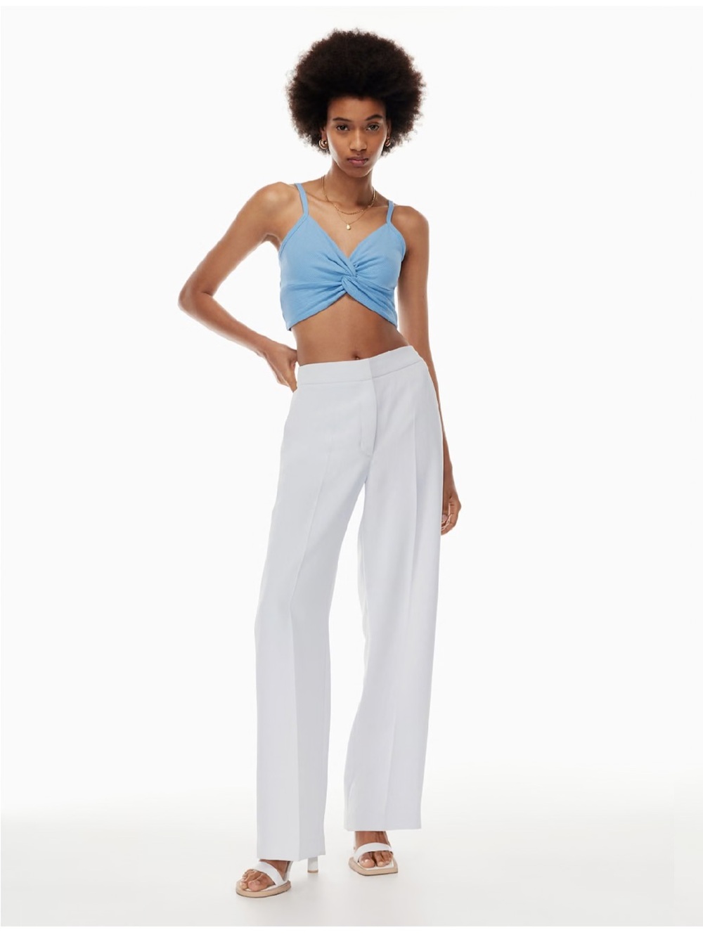 Aritzia • NWT Wilfred Alayna Wideleg Pants • Size 4